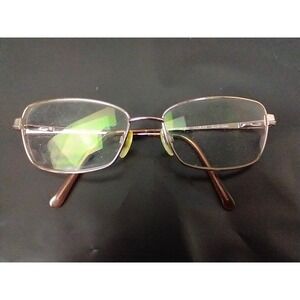 Aristar Charmant AR16390 Rose Gold Rectangular Metal Eyeglasses Frames 54-16-135